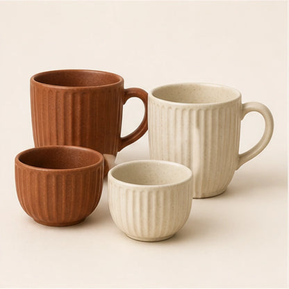 Noriqiel Rivo Ribbed Mug Set